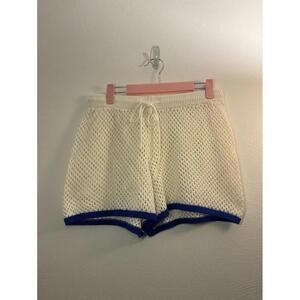 Shade & Shore Crochet Drawstring Swim Cover Up Shorts Size Small (4-6)